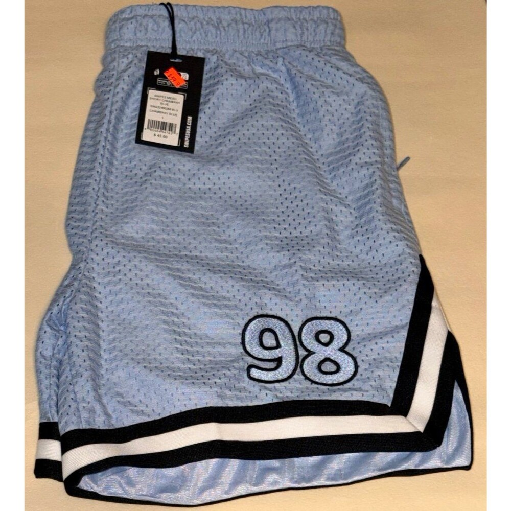 (NEW) SNIPES MESH CRANBREY BLUE SHORTS
